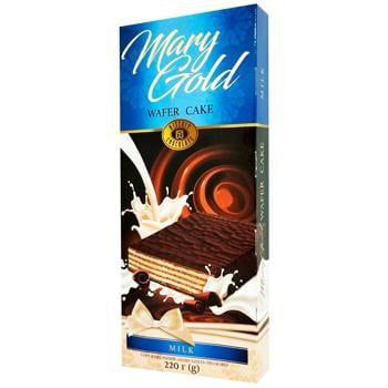 Торт вафельний Mary Gold молоко ХБФ 220г